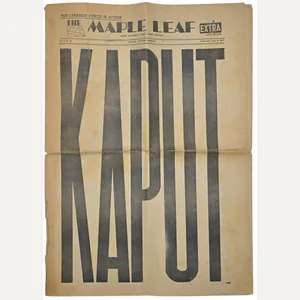 Original WW2 Canadian Newspaper - The Maple Leaf Extra Special …