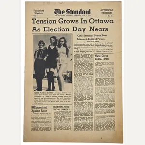 Original WW2 Canadian Newspaper - The Standard Overseas edition, No. …