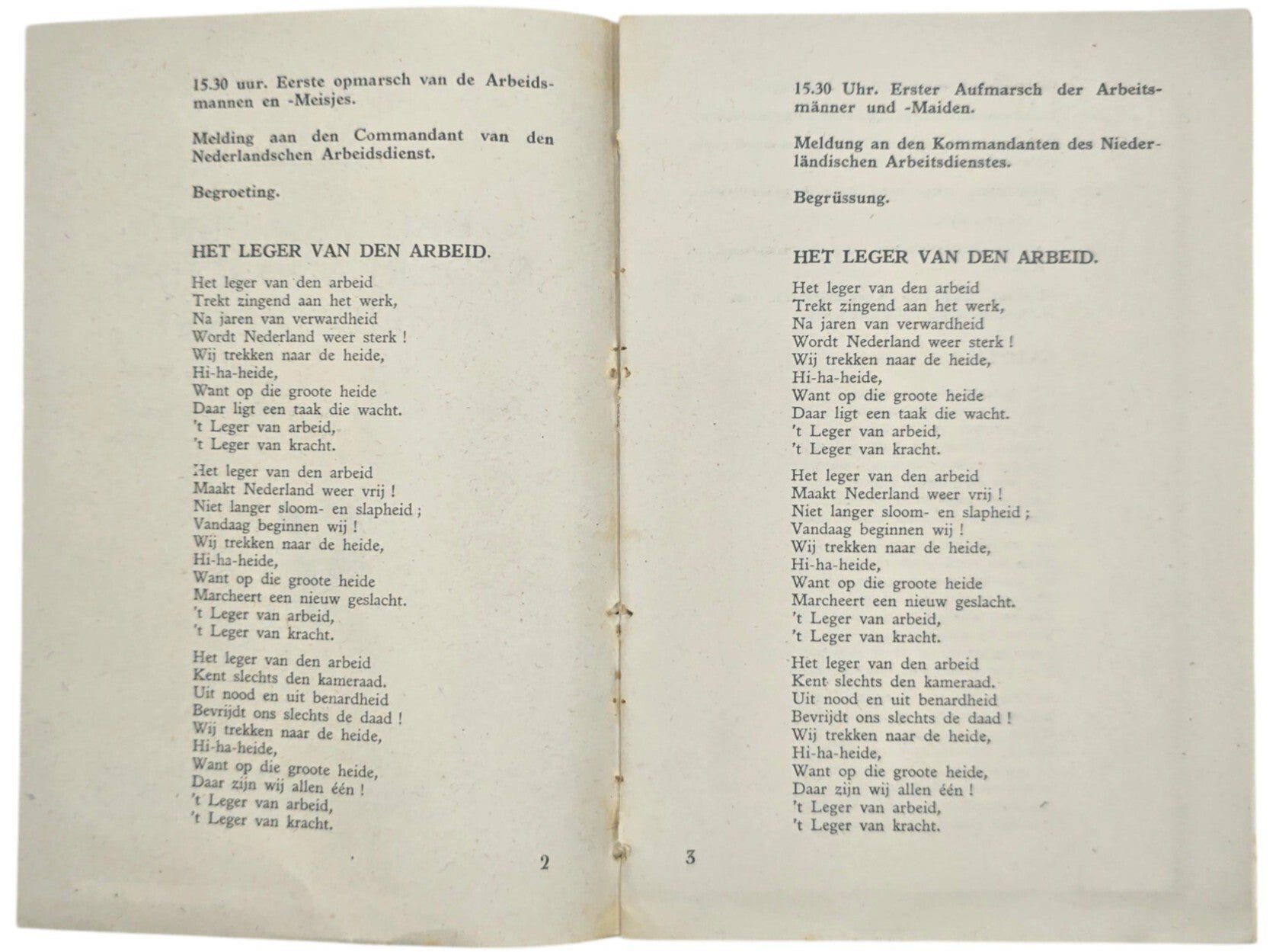 Original WW2 Dutch Collaboration NAD Brochure - Houtrust 's Gravenhage Dag van den Nederlandschen Arbeidsdienst (1942) — image 3