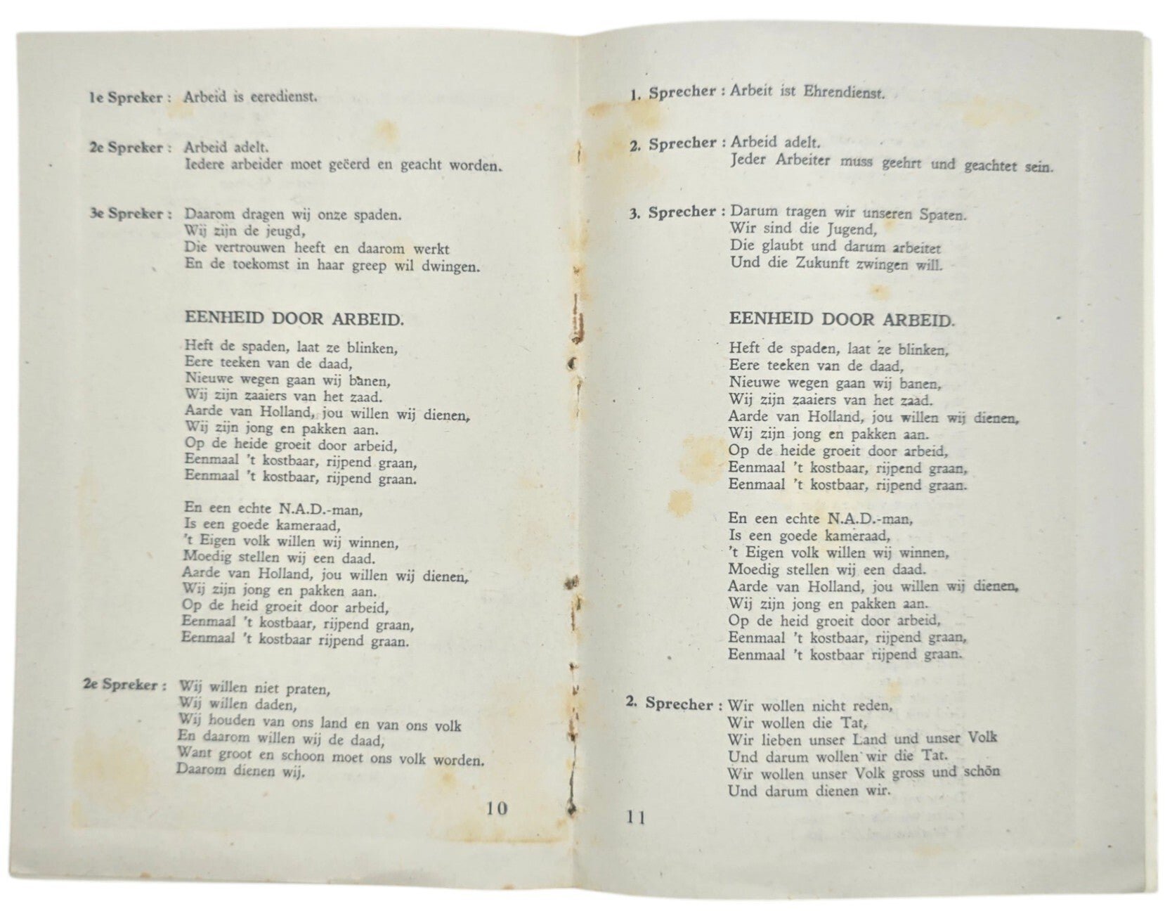 Original WW2 Dutch Collaboration NAD Brochure - Houtrust 's Gravenhage Dag van den Nederlandschen Arbeidsdienst (1942) — image 4