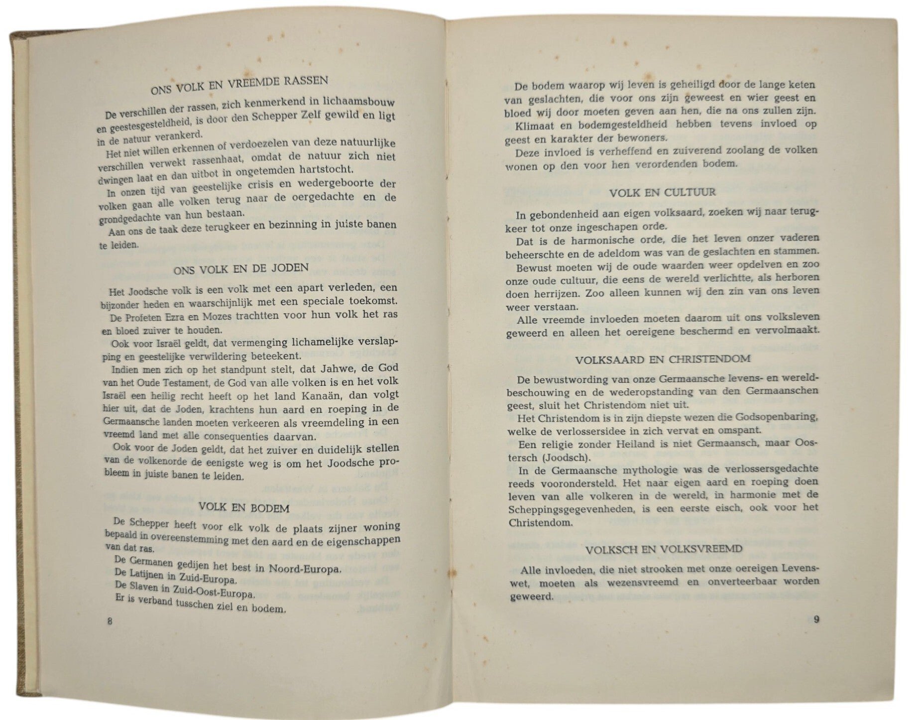 Original WW2 Dutch Collaboration NSB Book - De Wereldbeschouwing van den Nederlandschen Boer, E. J. Roskam (1939) — image 6