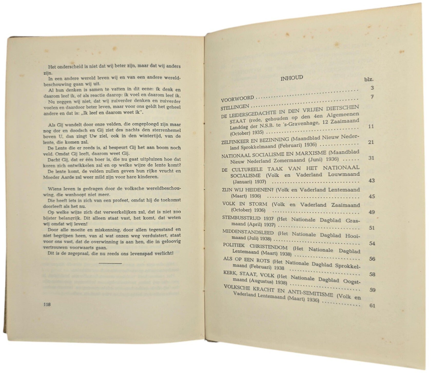 Original WW2 Dutch Collaboration NSB Book - De Wereldbeschouwing van den Nederlandschen Boer, E. J. Roskam (1939) — image 9