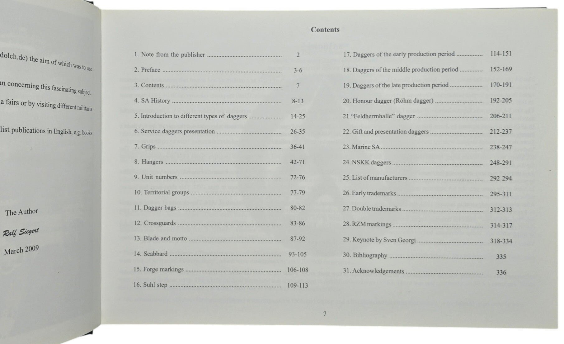 Original English Book – The Service Daggers of the S.A. and the N.S.K.K., Ralf Siegert (2009) — image 3