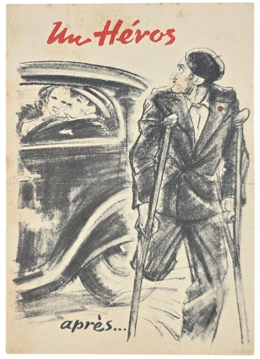 Original WW2 German Leaflet - Pourquoi? Messieurs, répondez-nous : Pourquoi? (1940) — image 2