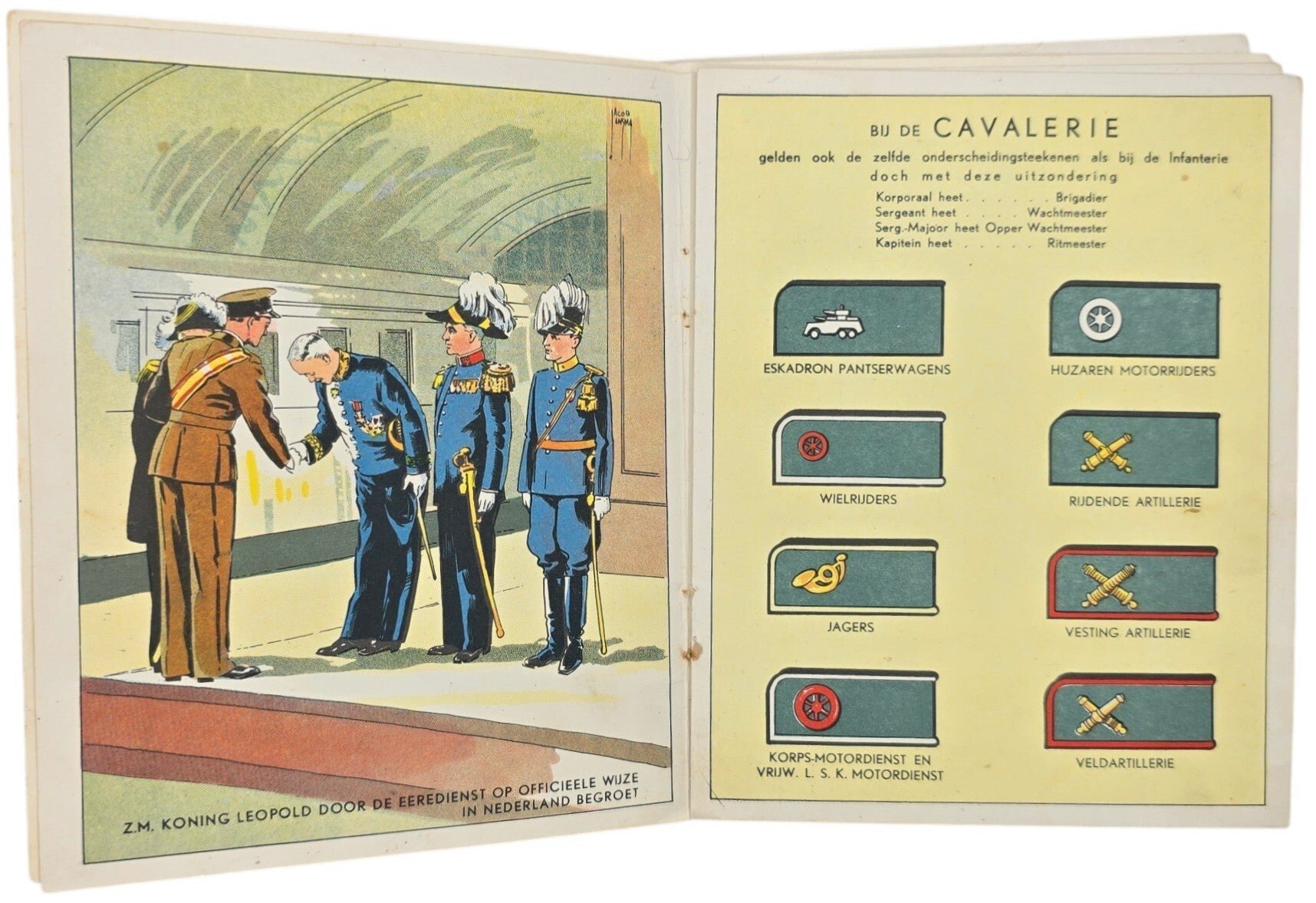 Original WW2 Dutch Brochure - Dutch Army 'Welke rang bekleeden zij?'' N.V. Zeepfabriek De Klok, Heerde (1940) — image 4