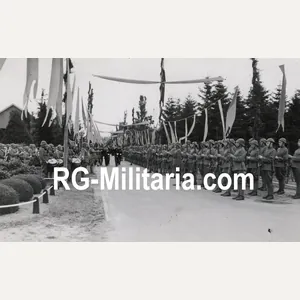 Original WW2 Dutch Press Photo - LVA Luchtvaartafdeeling gathering Soesterberg, …