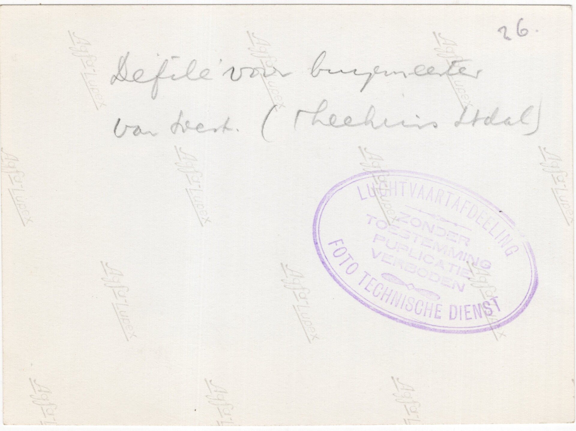 Original WW2 Dutch Press Photo - LVA Luchtvaartafdeeling gathering Soesterberg, July, Defilé (1938) — image 2