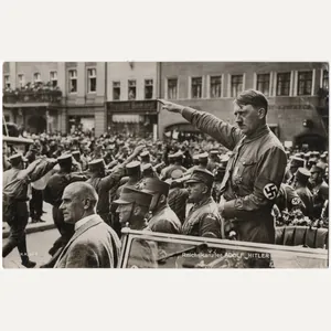 Original WW2 German Postcard - Reichskanzler Adolf Hitler with Ernst …