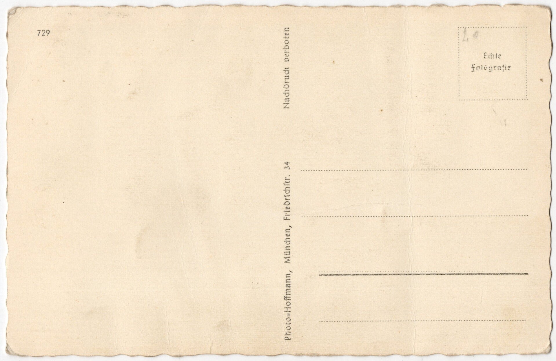 Original WW2 German Postcard - Adolf Hitler with a Little Girl (1937) — image 2