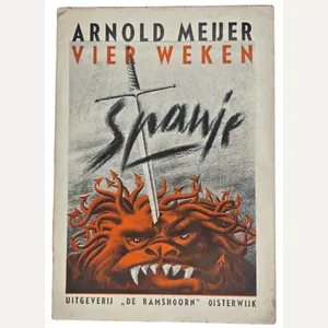 Original WW2 Dutch Collaboration Brochure - Vier weken Spanje, Arnold …