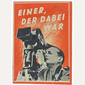 Original WW2 Dutch Brochure - Der Degeto Weltspiegel advertisement ''Einer, …