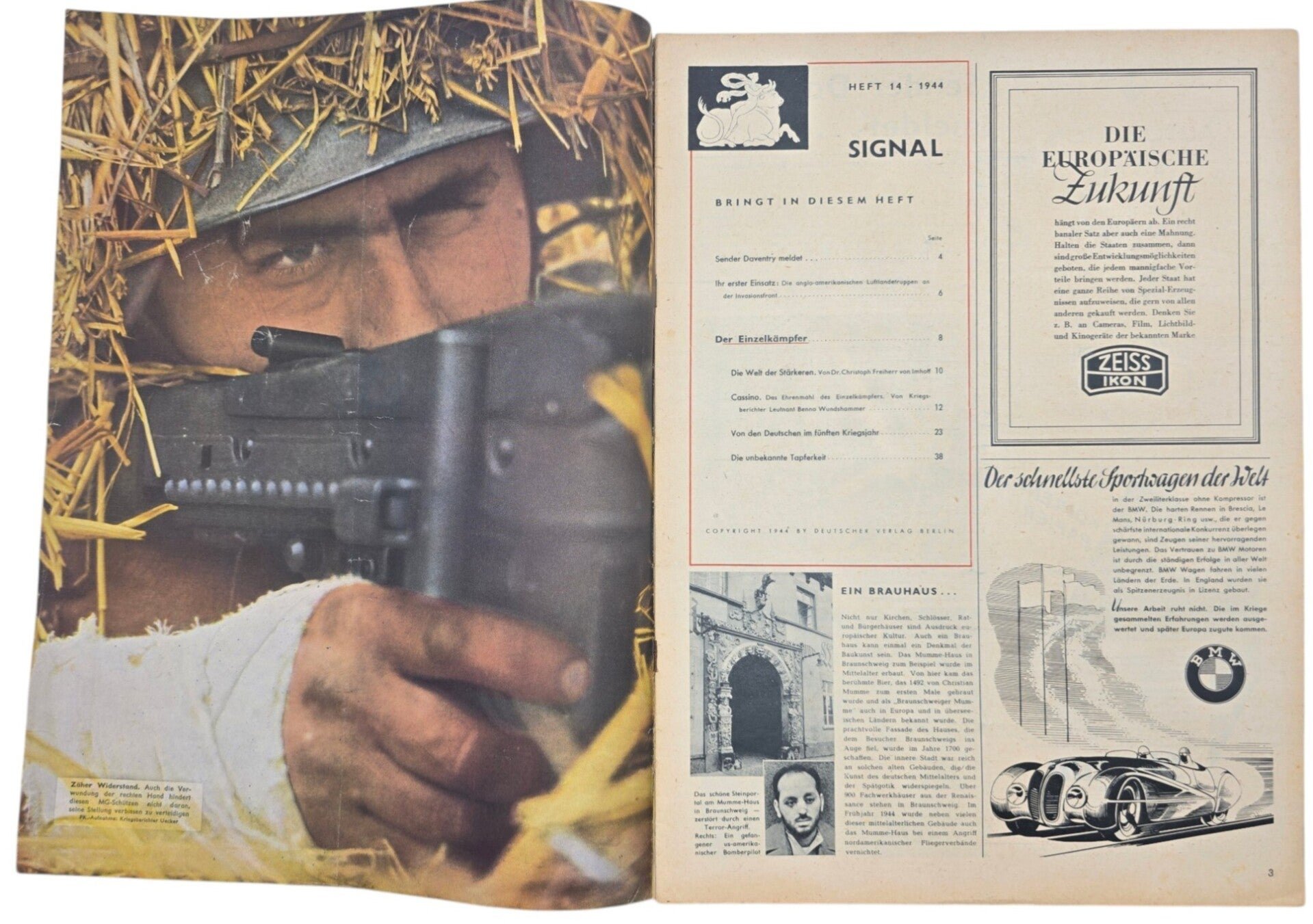 Original WW2 German Magazine - Signal No. 14, German language (1944) — image 2