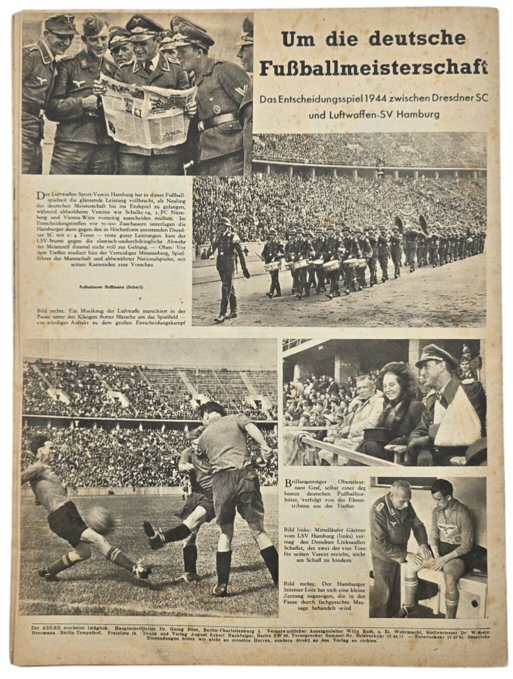 Original WW2 German Luftwaffe Magazine - Der Adler Heft 14, 11. Juli, No. 14, Erwin Rommel (1944) — image 4