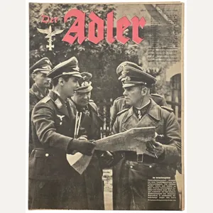 Original WW2 German Luftwaffe Magazine - Der Adler Heft 14, …