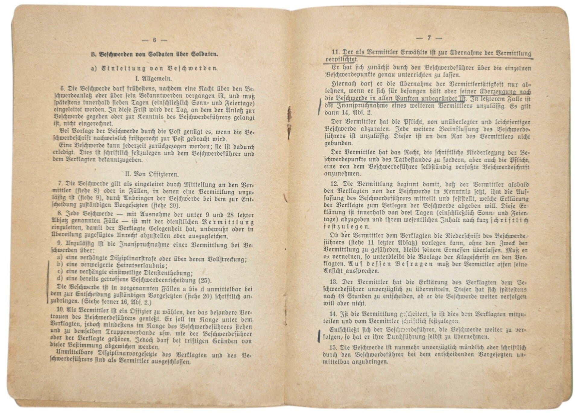 Original WW2 German Brochure - Beschwerdeordnung für die Angehörigen der Wehrmacht (1936) — image 4