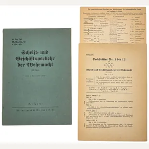 Original WW2 German Brochure - H. Dv. 30 Schrift und …