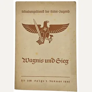 Original WW2 German HJ Magazine - Schulungsdienst der Hitlerjugend DJ …