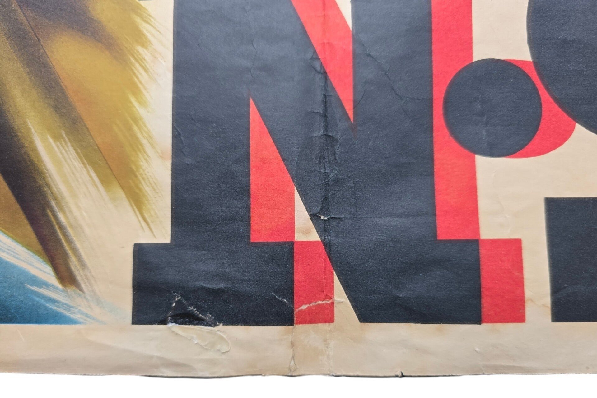 Original WW2 Dutch Collaboration NSB Poster - Een Nieuw Nederland in een Nieuw Europa, Strijdt mee in de NSB — image 5