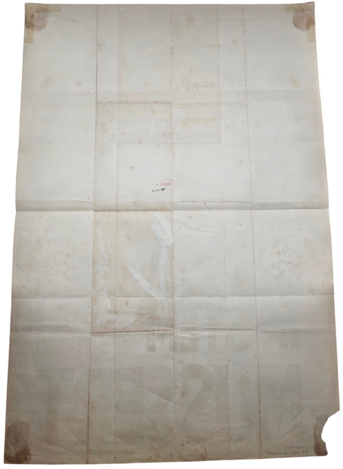 Original WW2 Dutch Collaboration NSB Poster - Ik stem Mussert (1937) — image 6