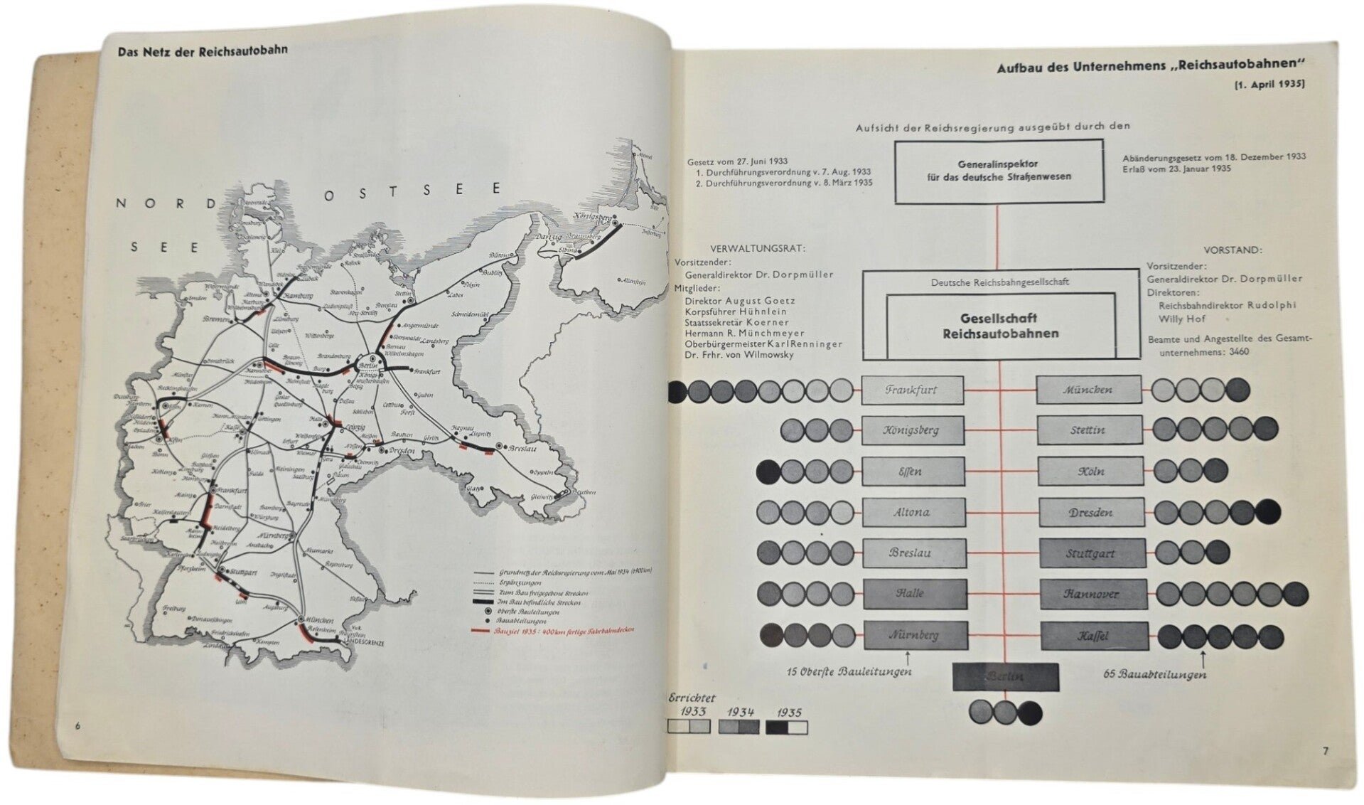Original WW2 German Book - Zwei Jahre Arbeit an der Reichsautobahn, Volk und Reich Verlag (1935) — image 4