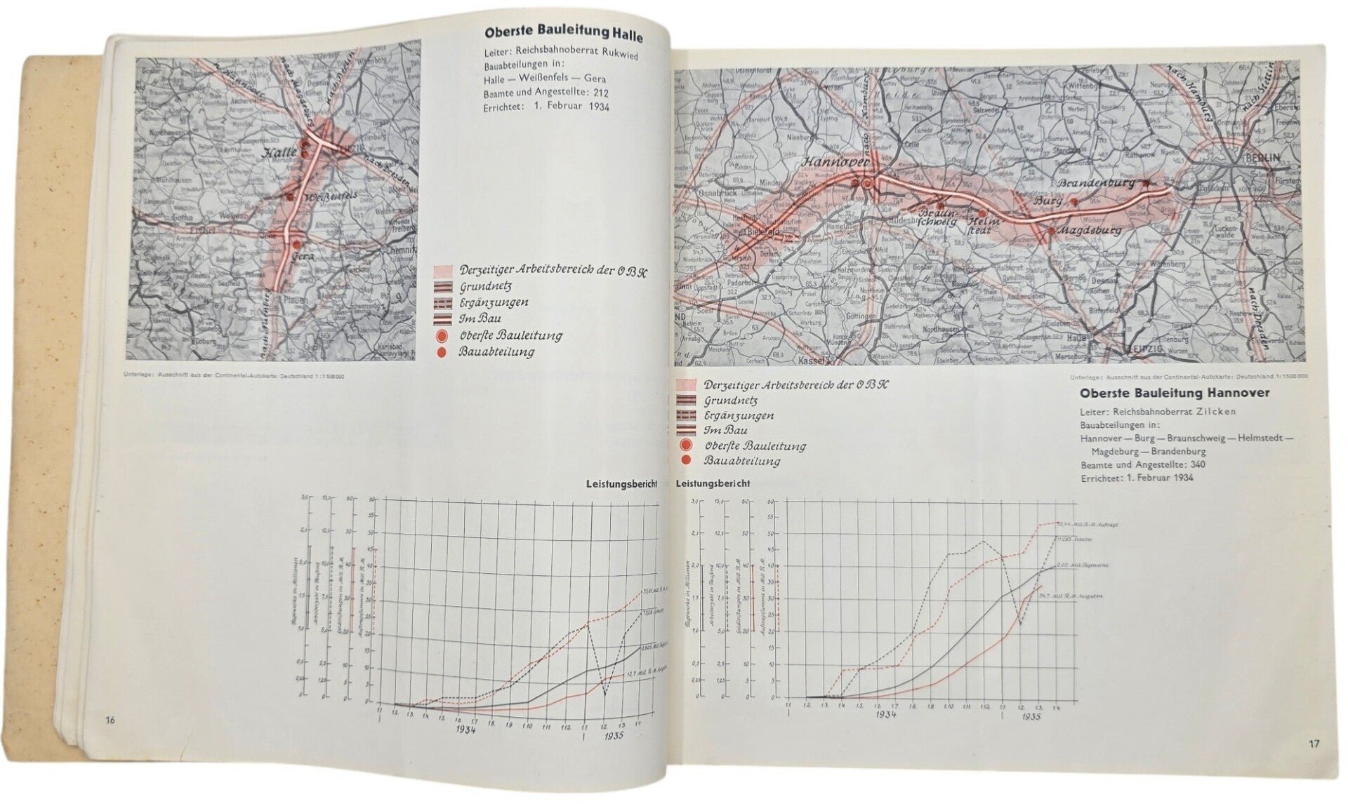 Original WW2 German Book - Zwei Jahre Arbeit an der Reichsautobahn, Volk und Reich Verlag (1935) — image 5