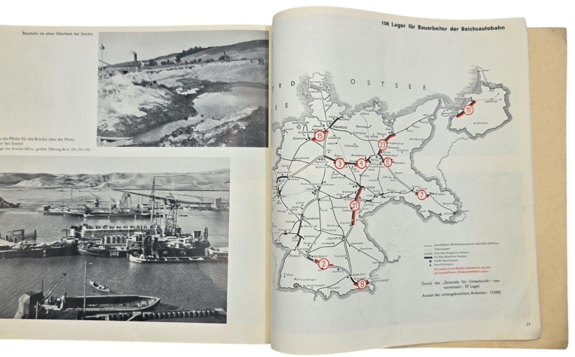 Original WW2 German Book - Zwei Jahre Arbeit an der Reichsautobahn, Volk und Reich Verlag (1935) — image 7