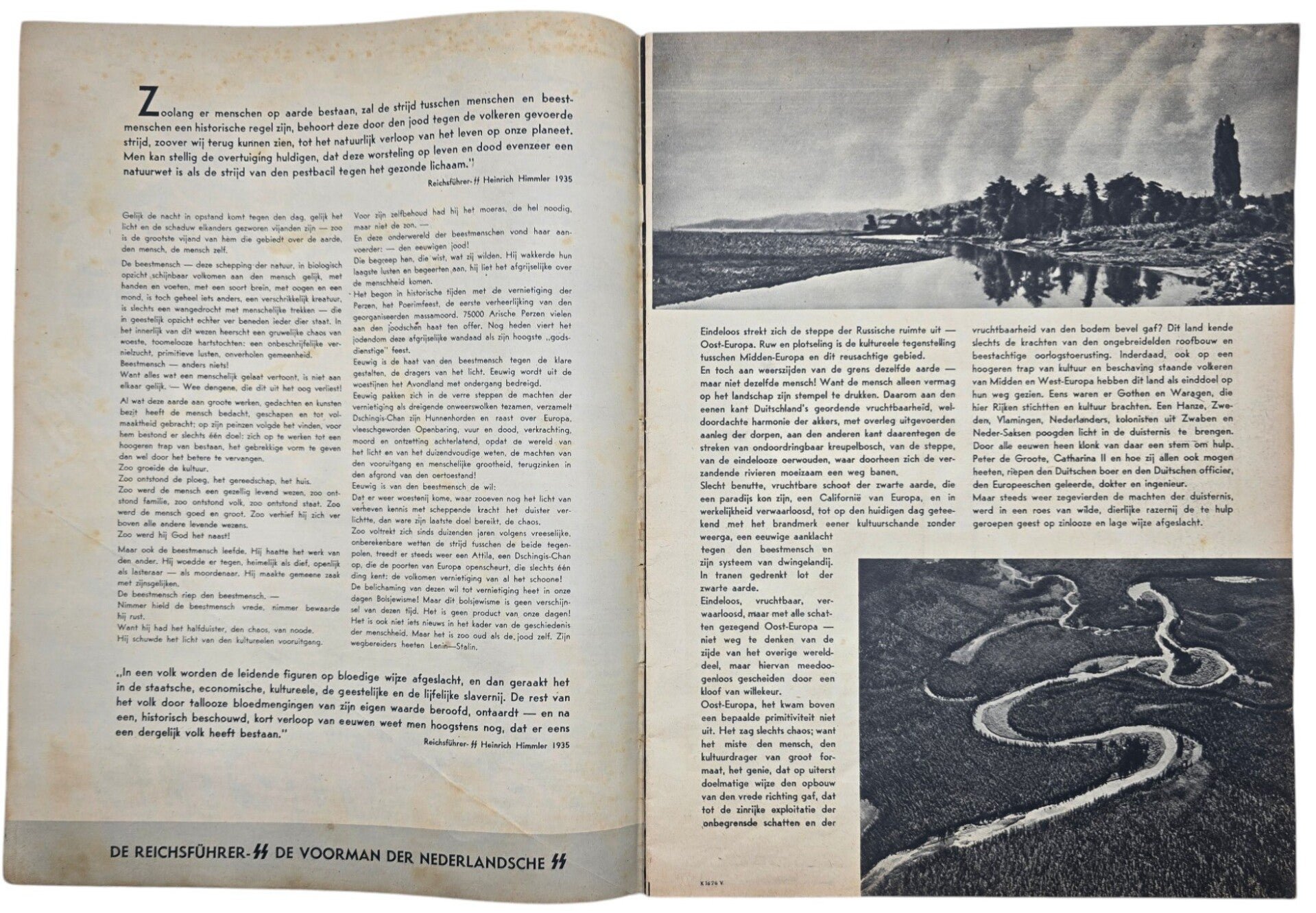 Original WW2 Dutch Anti-semitic Brochure - De Beestmensch (1942) — image 2