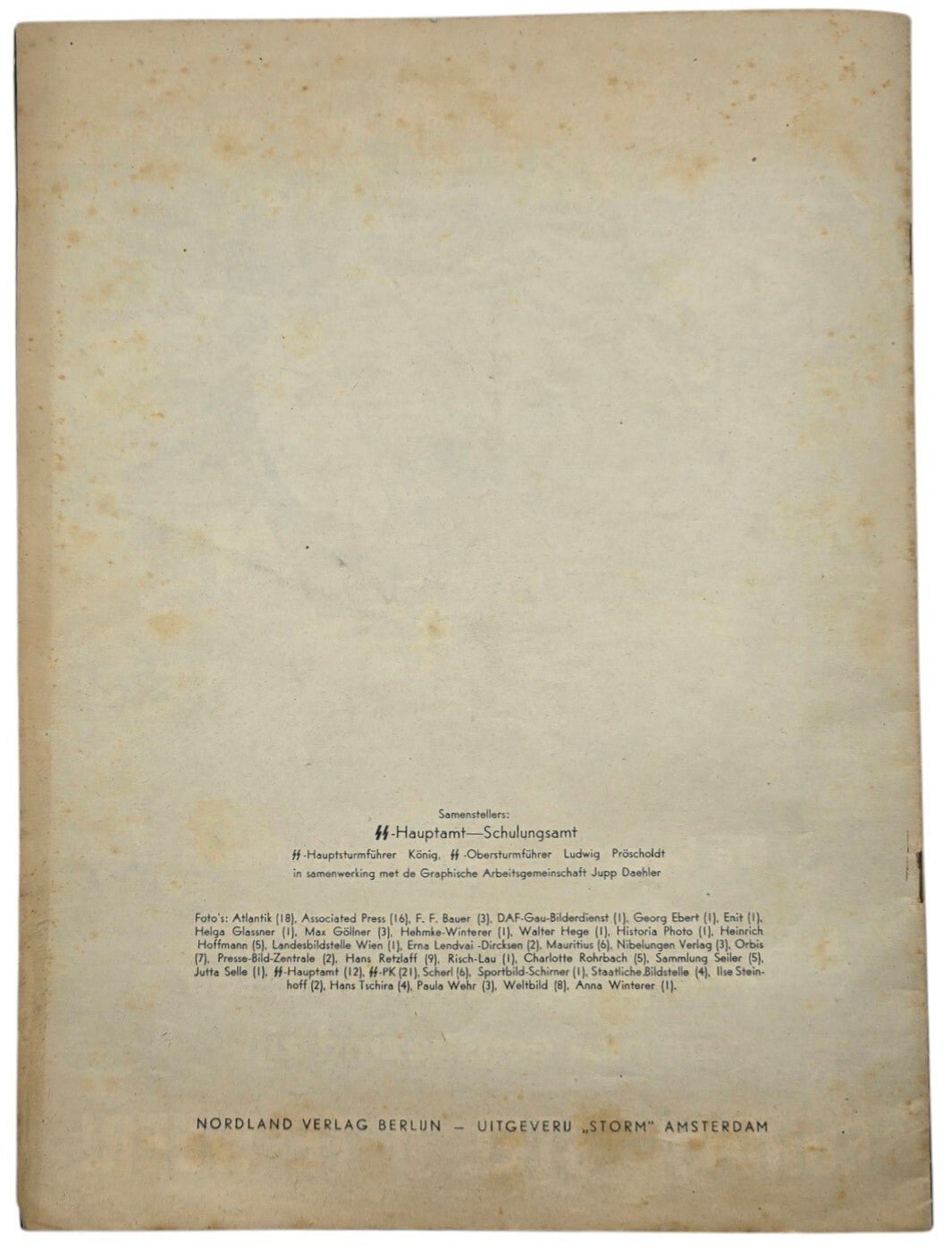 Original WW2 Dutch Anti-semitic Brochure - De Beestmensch (1942) — image 8