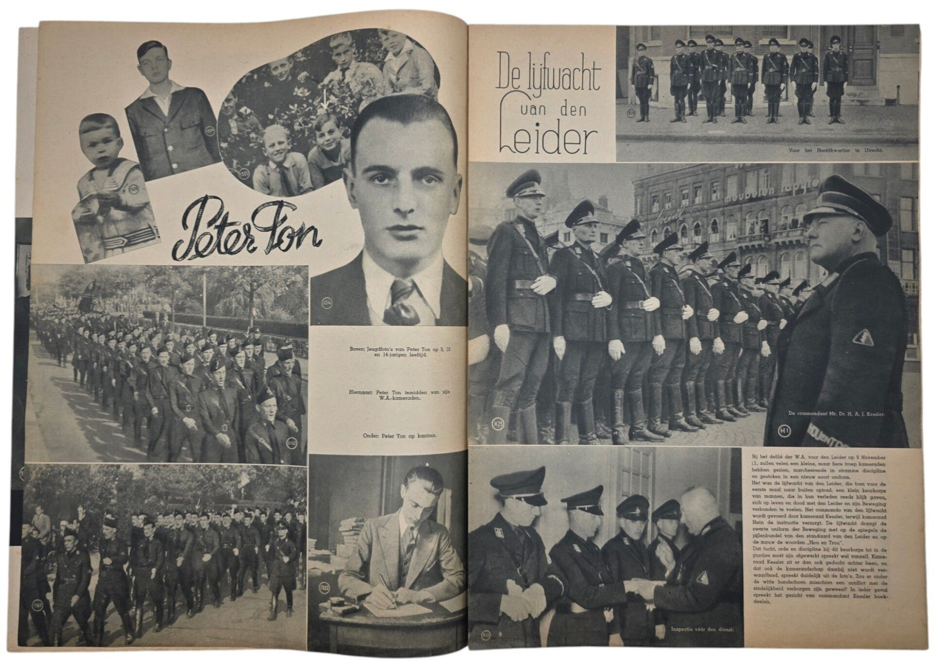 Original WW2 Dutch Collaboration NSB Magazine - Fotonieuws, 1st year No. 1 ''WA in Amsterdam'' (1941) — image 3