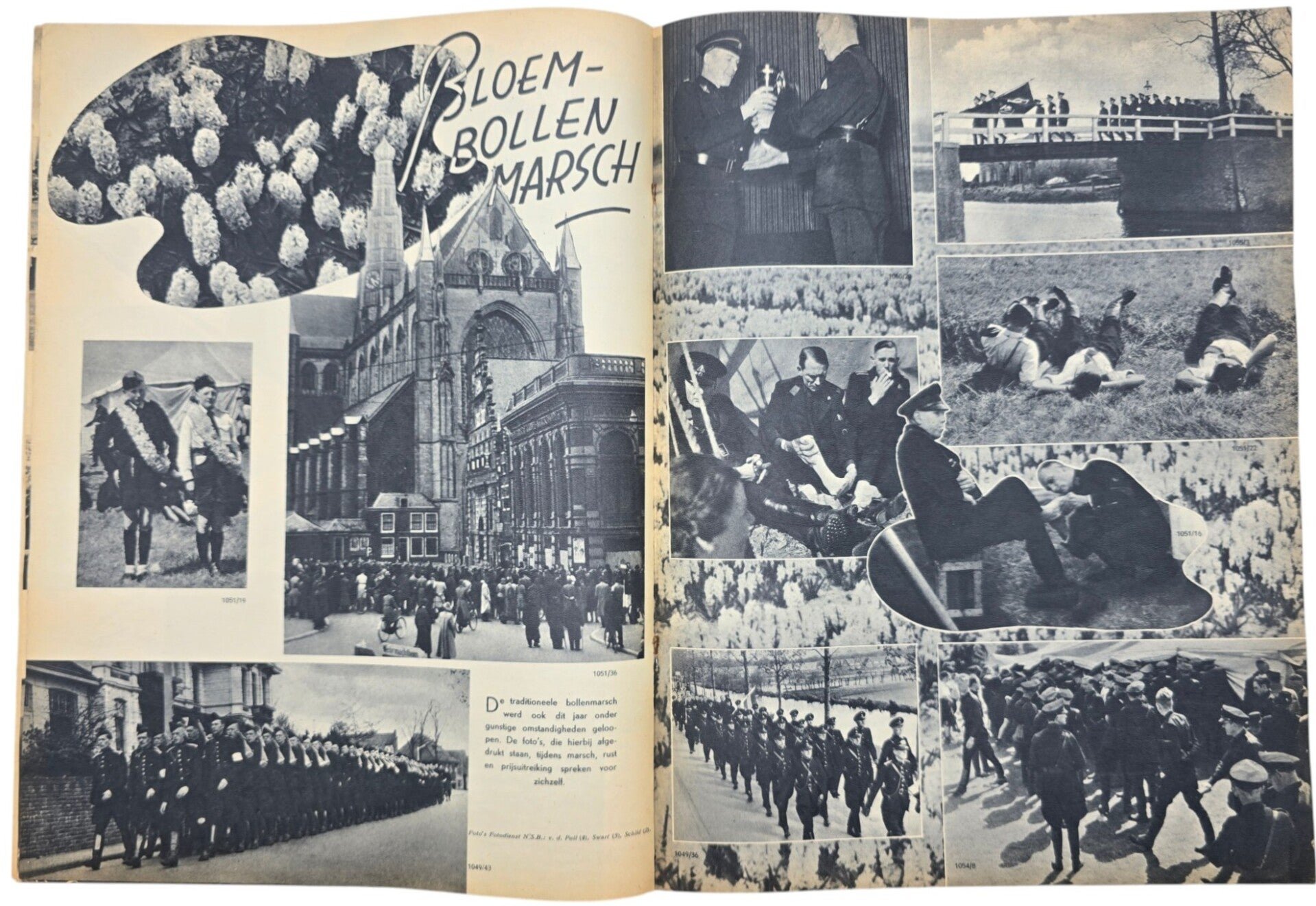 Original WW2 Dutch Collaboration NSB Magazine - Fotonieuws, 2de year No. 5 ''De Leider verjaart'' (1942) — image 4