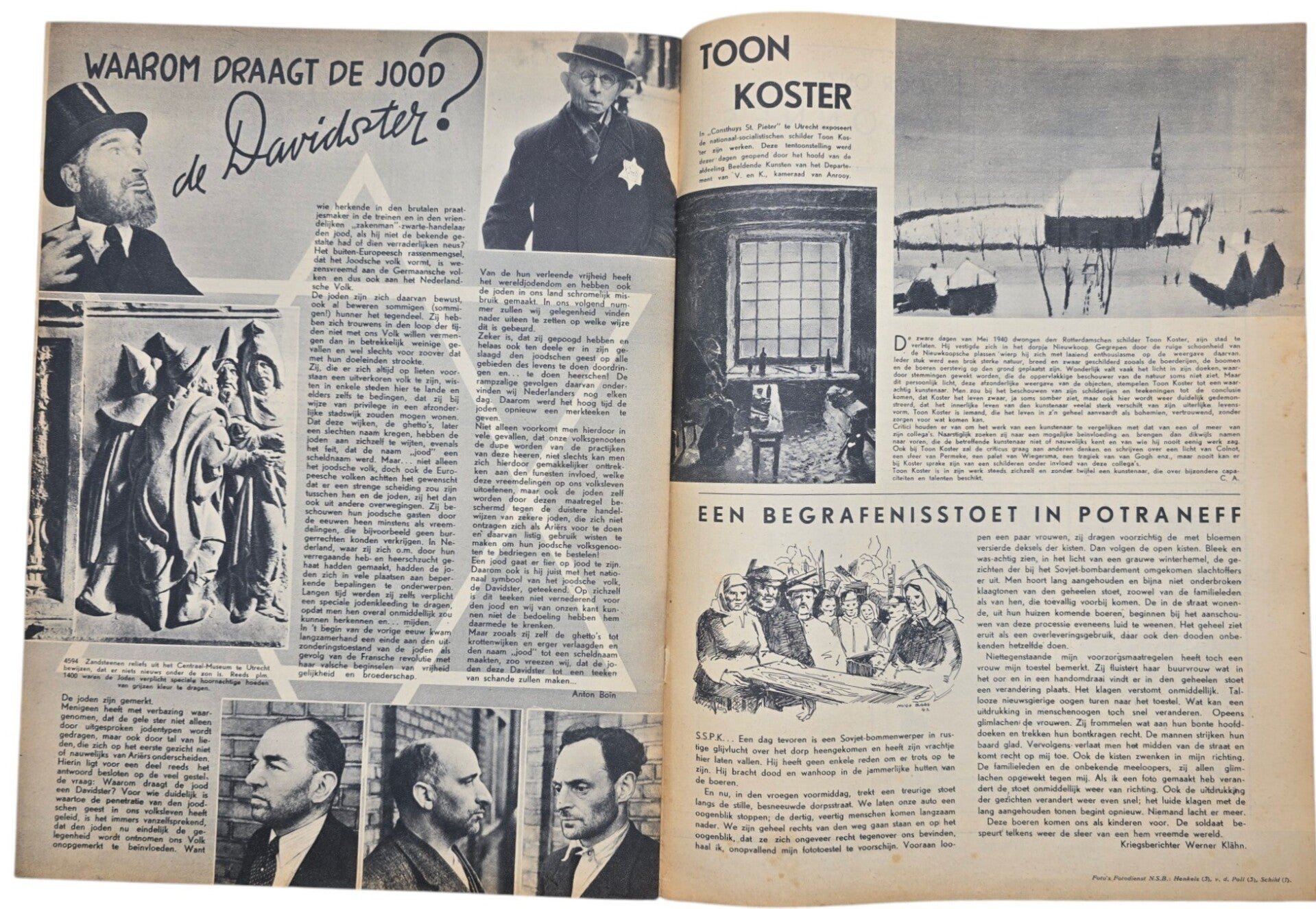 Original WW2 Dutch Collaboration NSB Magazine - Fotonieuws, 2de year No. 5 ''De Leider verjaart'' (1942) — image 5