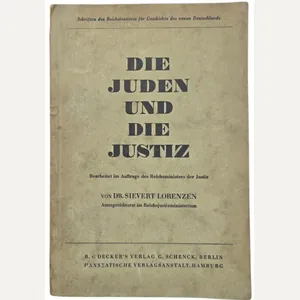 Original WW2 German Antisemitic Book - Die Juden und die …