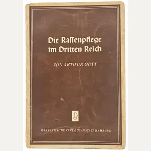 Original WW2 German Brochure - Die Rassenpflege im Dritten Reich, …