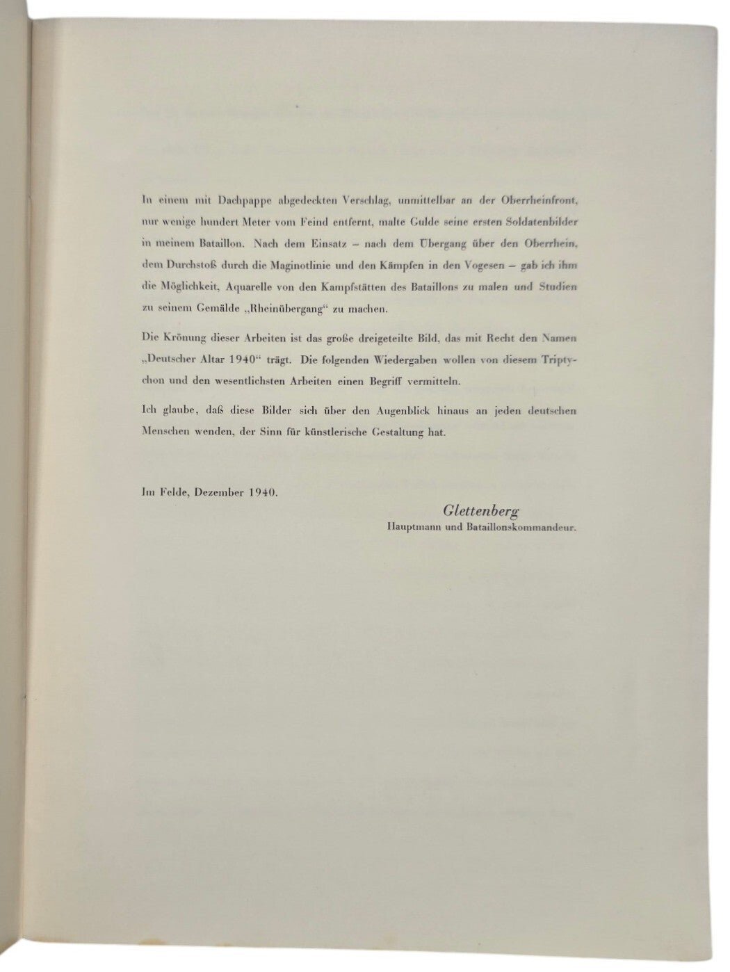 Original WW2 German Brochure - Deutsches Altarbild neunzehnhundertvierzig, Gustav Gulde (1940) — image 2