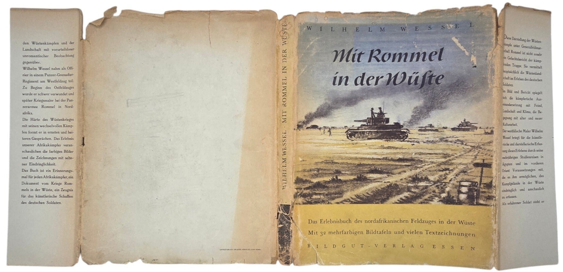 Original WW2 German Book - Mit Rommel in der Wüste, Wilhelm Wessel (1943) — image 4