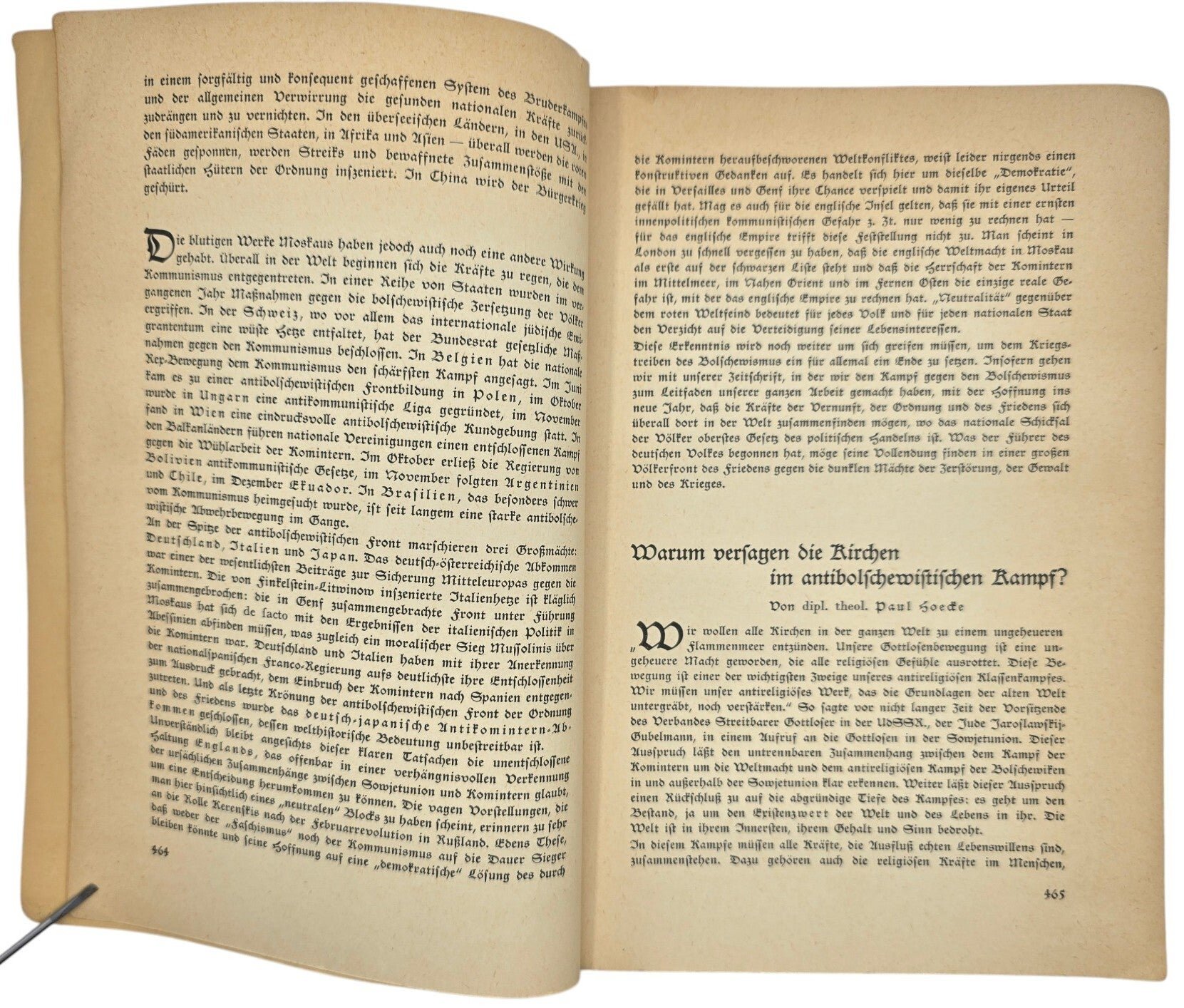 Original WW2 German Magazine - Das Volk Kampfblatt für Völkische Kultur und Politik Januar (1936) — image 3