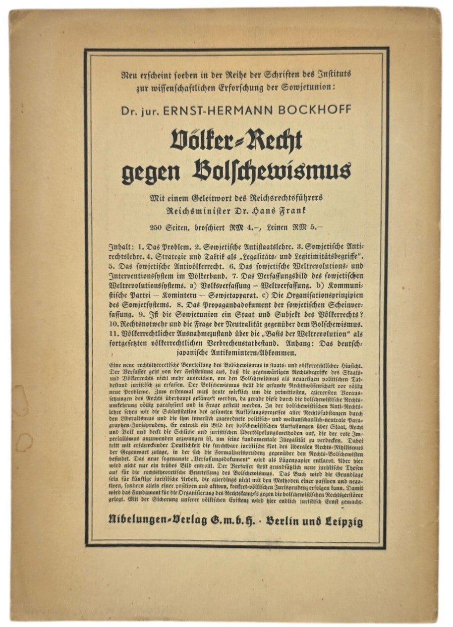 Original WW2 German Magazine - Das Volk Kampfblatt für Völkische Kultur und Politik Januar (1936) — image 4