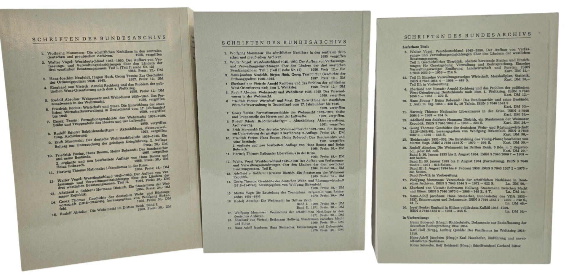 Original German Book – Die Wehrmacht im Dritten Reich, Rudolf Absolon (1969-1975) — image 3
