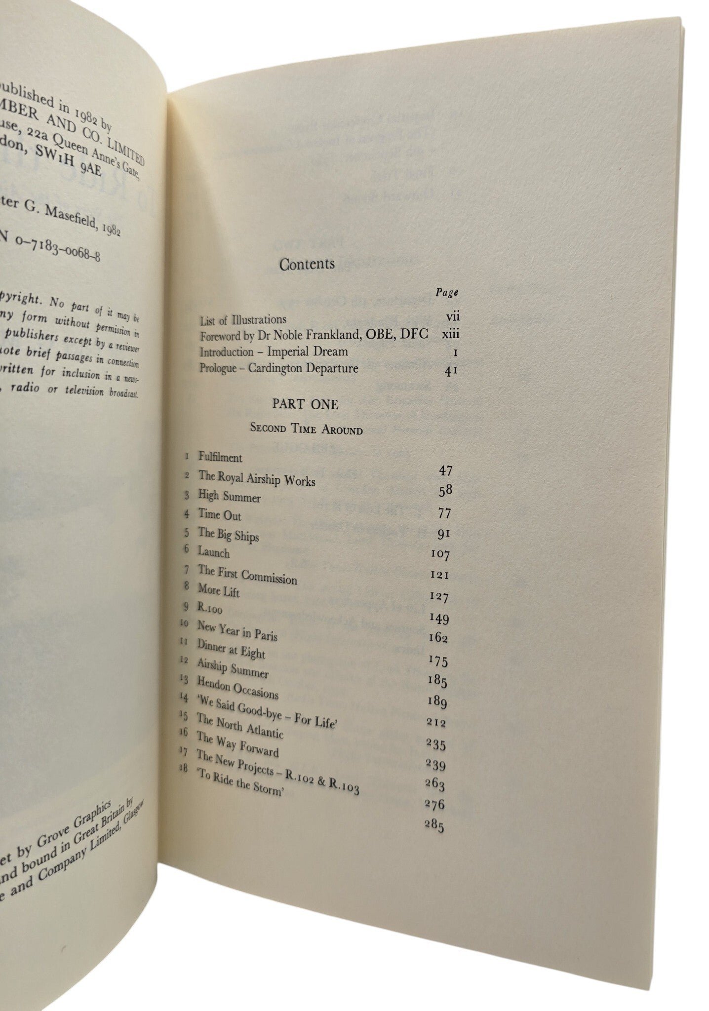 Original English Book – To Ride the Storm: The Story of the Airship R.101, Sir Peter G. Masefield (1982) — image 2