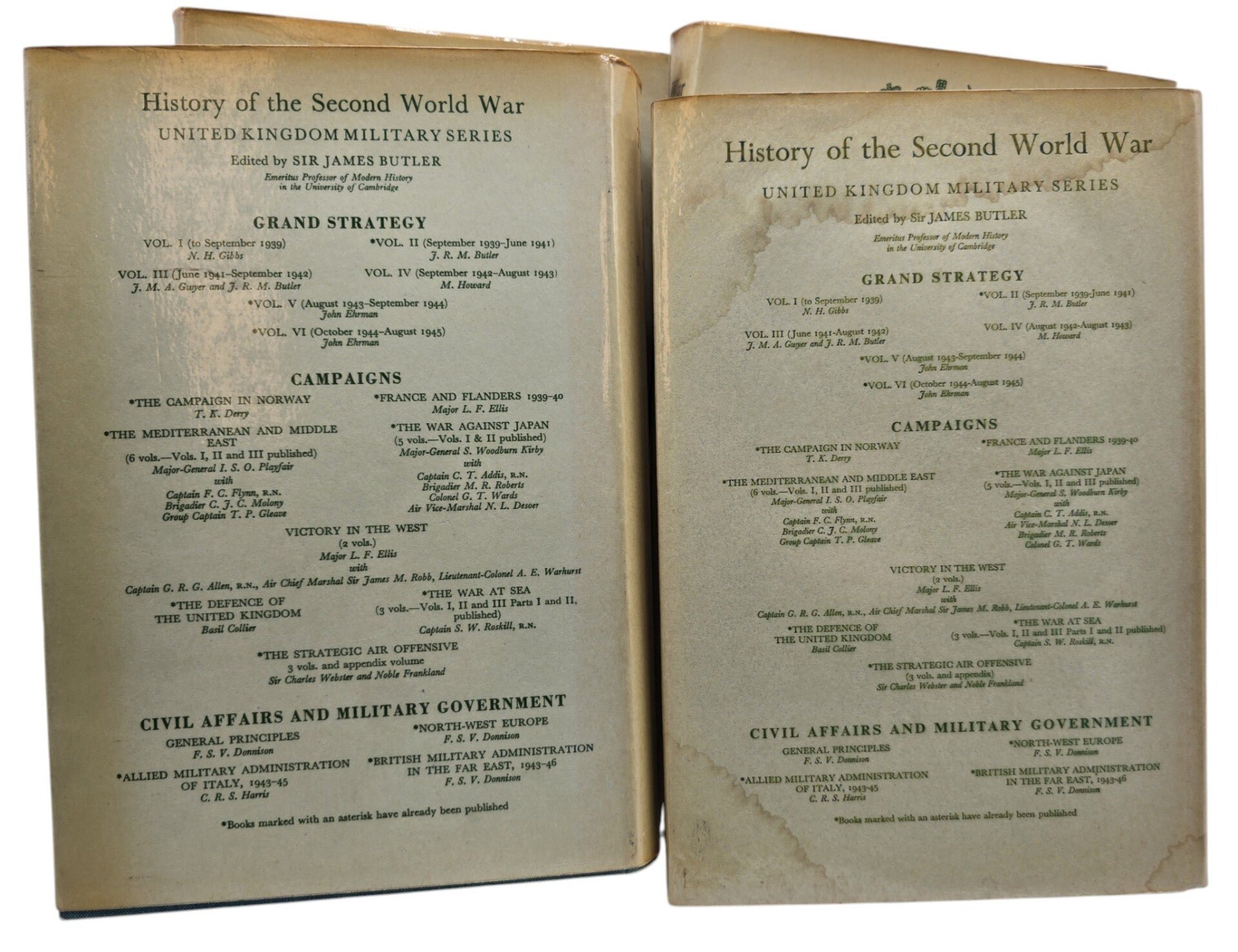 Original English Book – The War at Sea, complete series, S. W. Roskill (1954-1961) — image 3