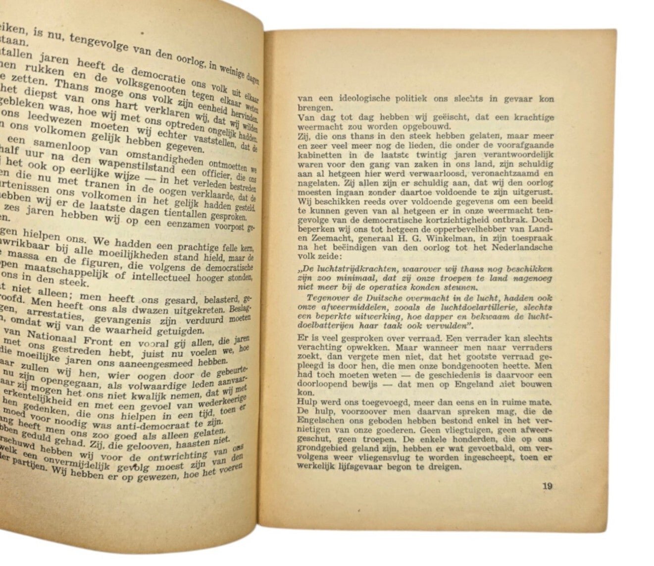 Original WW2 Dutch Collaboration Brochure - Nederland in den Branding, Arnold Meijer (1940) — image 3