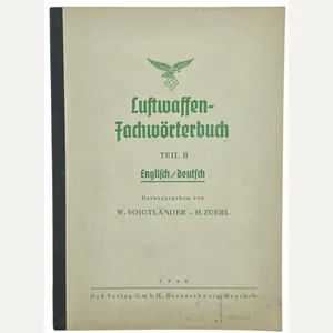 Original WW2 German Brochure - Luftwaffen Fachwörterbuch Teil II Englisch …