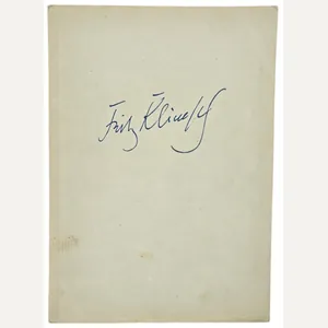 Original WW2 German Brochure - Fritz Klimsch Kollektiv Ausstellung November, …