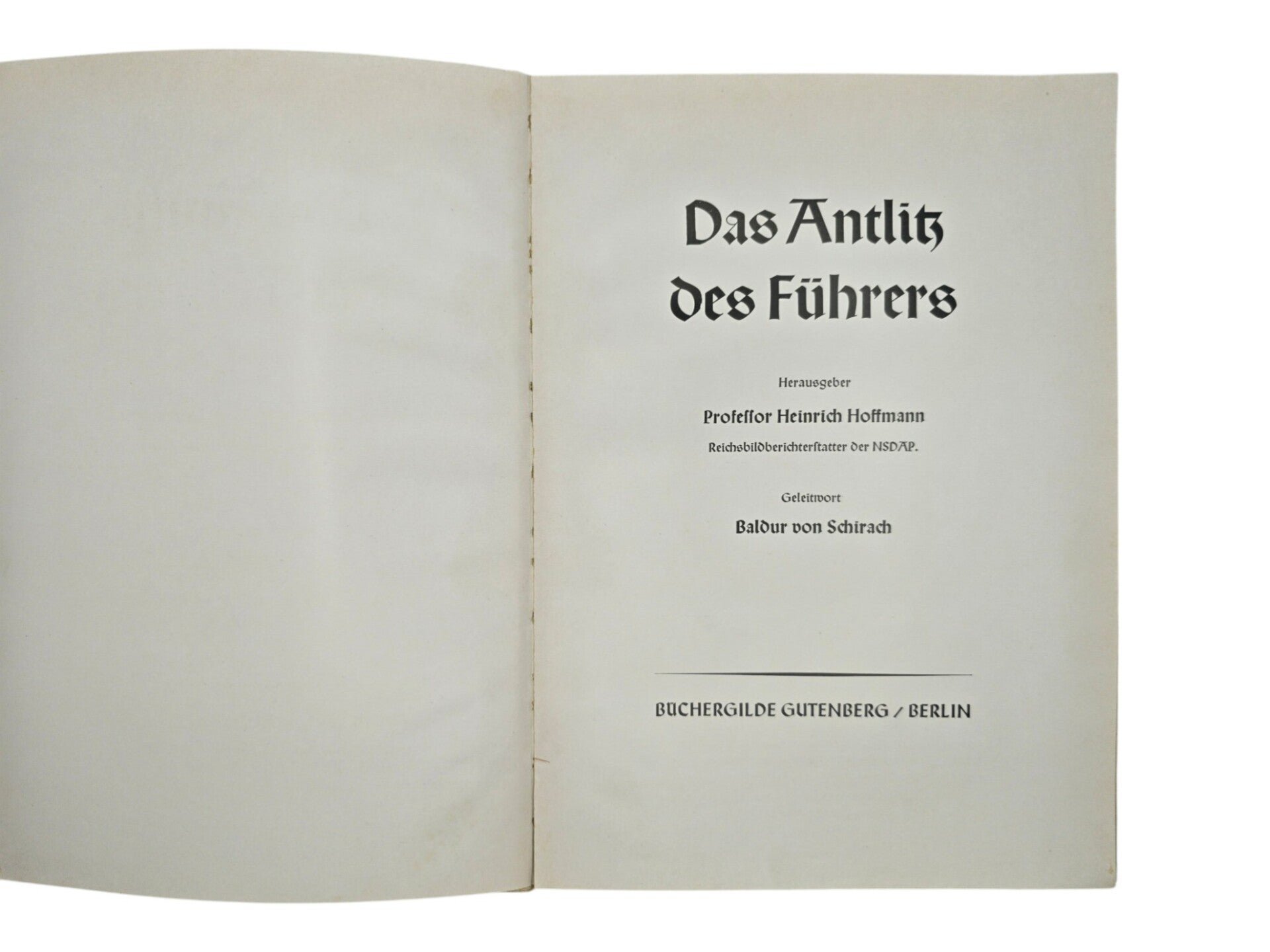 Original WW2 German NSDAP Book - Das Antlitz Des Führers, Heinrich Hoffmann (1939) — image 2