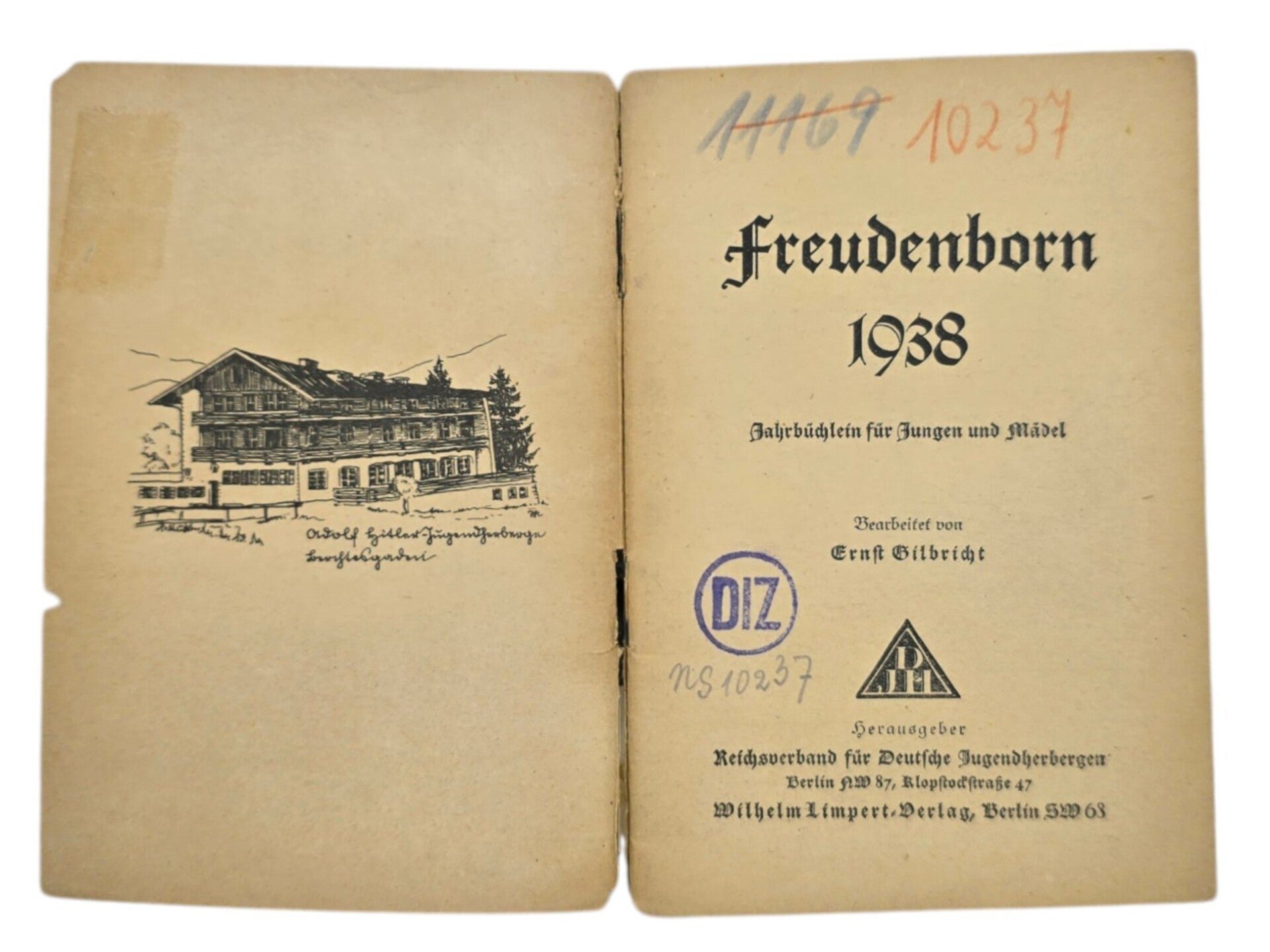 Original WW2 German HJ Brochure - Hitler Jugend Freudenborn 1940 Jahrbüchlein für Jungen und Mädel, Ernst Bilbricht (1938) — image 2