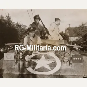 Original WW2 US Press Photo - General Marshall with Major …