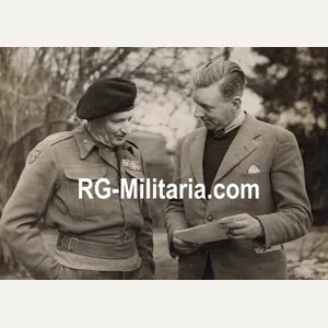 Original WW2 British Press Photo - General Montgomery with Donald …