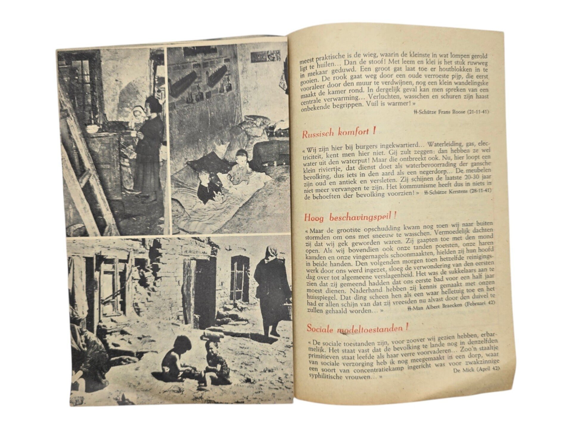 Original WW2 Flemish Waffen SS Volunteer Document - Recruitment flyer Wij zagen het Sovjetparadijs! Vlaamse soldatenbrieven van het Oostfront (1942) — image 4