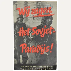 Original WW2 Flemish Waffen SS Volunteer Document - Recruitment flyer …