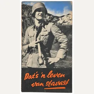 Original WW2 Dutch Waffen SS Volunteer Document - Recruitment flyer …